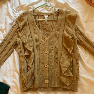 Size small ruffle sweater